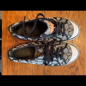 Coach black sneakers